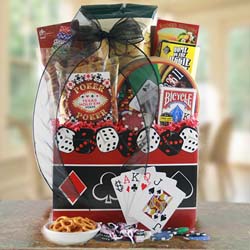 Full Boat - Poker Gift Basket