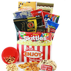 Double Feature - Movie Night Gift Basket
