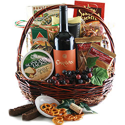 Fanciful Feast - Wine Gift Basket