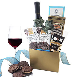 Wine &amp; Chocolate Wishes - Wine Gift Basket