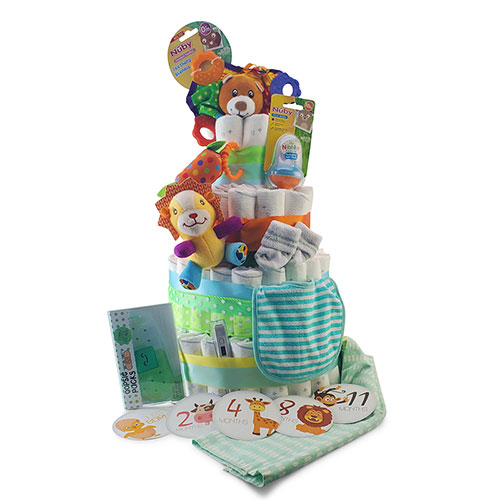 Pictures Diaper Cakes on Diaper Cakes  Bundle Of Joy Diaper Cake   Design It Yourself Gift