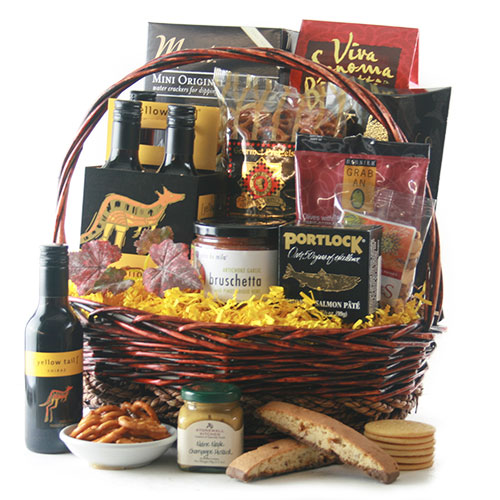 Colossal Thank You Thank You Wine Gift Basket Design It Yourself Gift Baskets