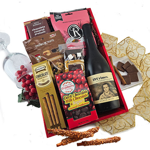 Wine Gift Baskets How Sweet It Is Red Wine Gift Basket