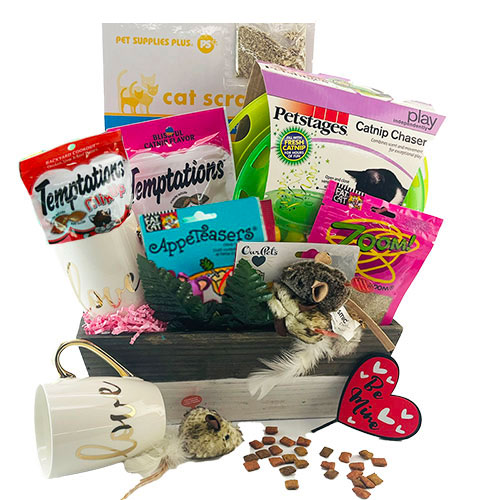 For the Love of Cats- Pet Gift Basket - Cat