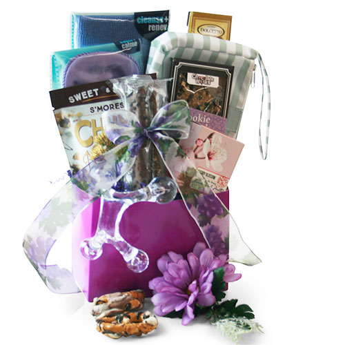 Pamper Me Purple Spa Gift Basket Starstuddedcollection