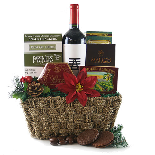 tidings of joy christmas wine gift basket tidings of joy christmas wine gift basket