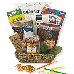 Art Therapy - Adult Coloring Book Gift Basket