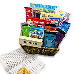 Cabin Fever Fun & Games Basket