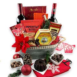 Chocolate & Red Wine Christmas - Wine Baskets