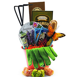 Love Grows Here Gardening Gift Basket