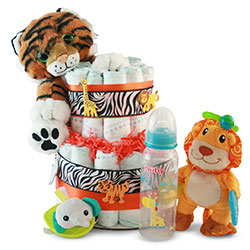 Its a Jungle out There - Diaper Cake