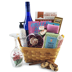 Self Care Wine & Spa Gift Basket