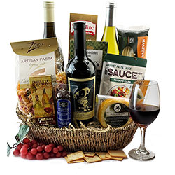 Tastes of Italy - Wine Gift Basket