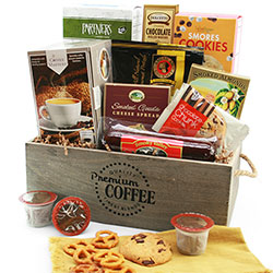 Gourmet Coffee and Snacks Gift Basket