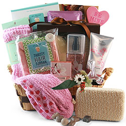 Tickled Pink Spa Gift Basket