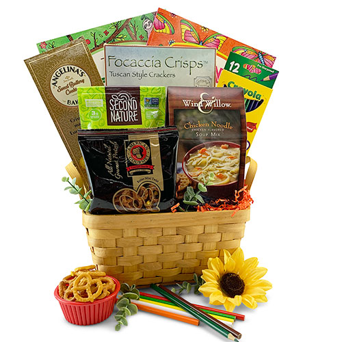 Adult Coloring Book Get Well Gift Basket