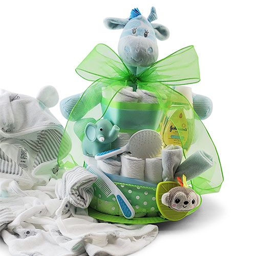 Bath Time for Baby Diaper Cake