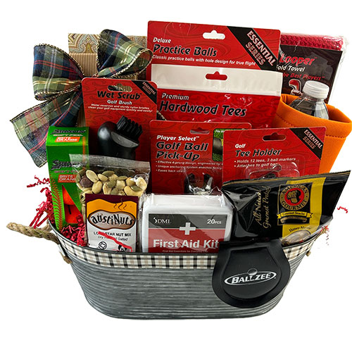 Organic Stores Golf Gift: for The Love of Golf Gift Basket -Large