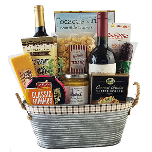 2 Bottle Wine Gift Basket BP1002