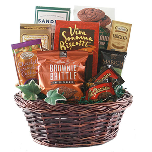 Custom Baskets Chocolate Theme Sm Chocolate Gift Basket BP1006 DIYGB