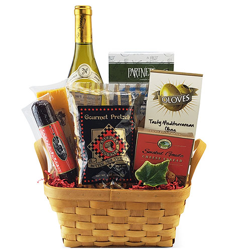 1 Bottle Wine Gift Basket BP1009