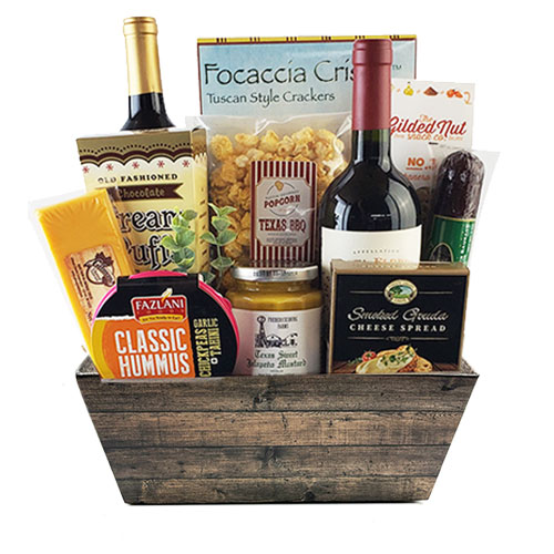 2 Bottle Wine Gift Basket BP1014