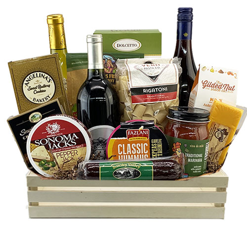 3 Bottle Wine Gift Basket BP1016