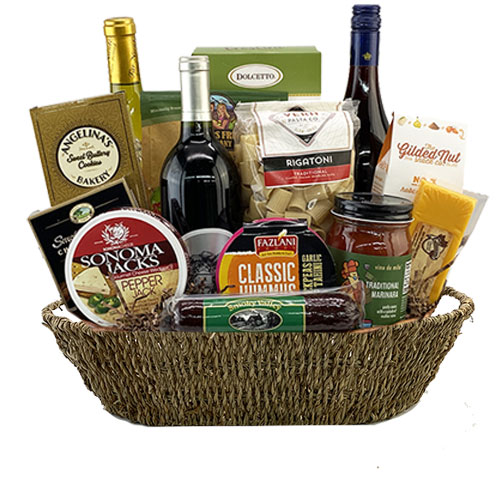 3 Bottle Wine Gift Basket BP1018