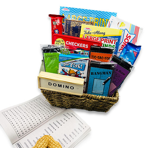 Cabin Fever Fun Games Basket