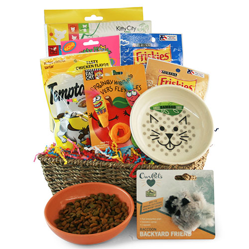 Pet Gift Baskets Catnip Crazy Basket Cat Diygb Catnip Crazy Pet Gift Basket Cat
