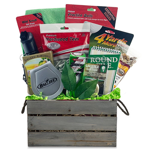 Organic Stores Golf Gift: for The Love of Golf Gift Basket -Large