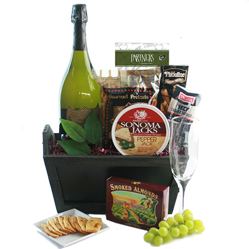 Dom Perignon Wine Gift Basket