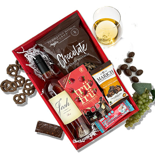 How Sweet It Is Red Wine Gift Basket