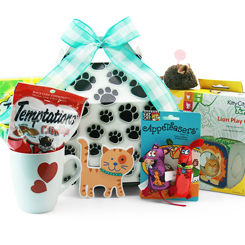 For the Love of Cats Pet Gift Basket Cat