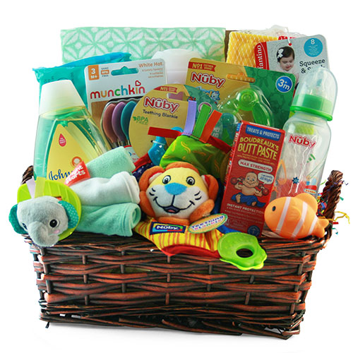 Sophisticated Baby New Baby Gift Basket 