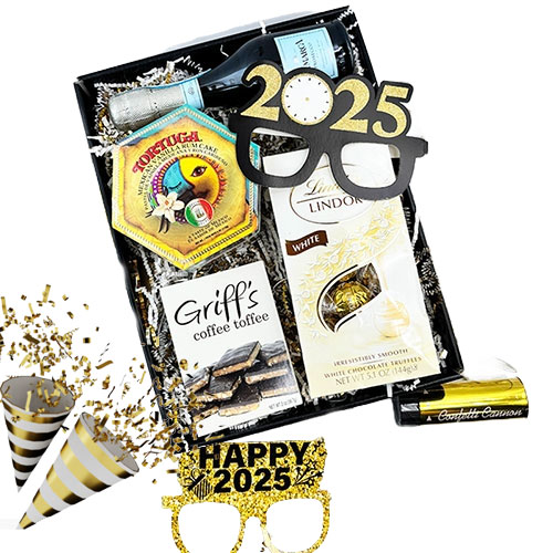 Wine Gift Baskets Cheers to 2025 Champagne Gift