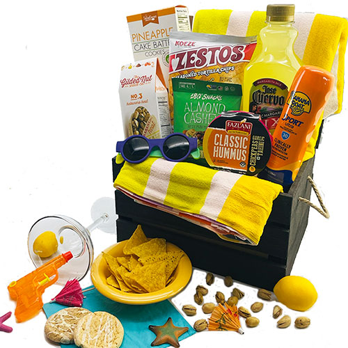 Tropical Treasures Beach Gift Basket