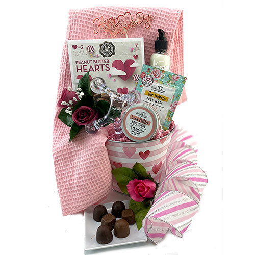 Valentines for Her Valentine Gift Basket