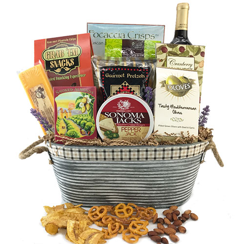 Wine Treasures WIne Gift Basket